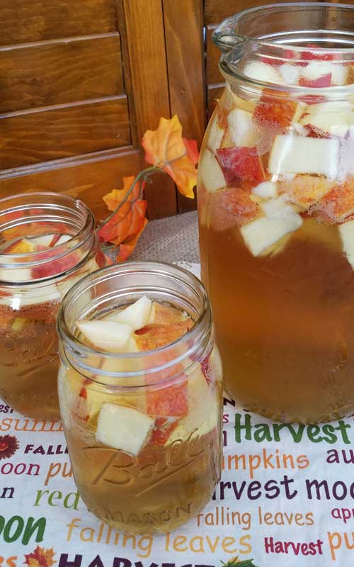 Crisp fall flavors compliment each other in this Autumn Hard Apple Cider Sangria. If your planning a fall party this would be an easy and tasty crowd pleaser.