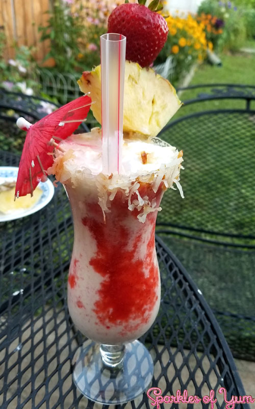 Step up your pina colada game with this Lava Colada Boozy Shake recipe. A twist on the famous Lava Flow from Hawaii, transformed into a milkshake!