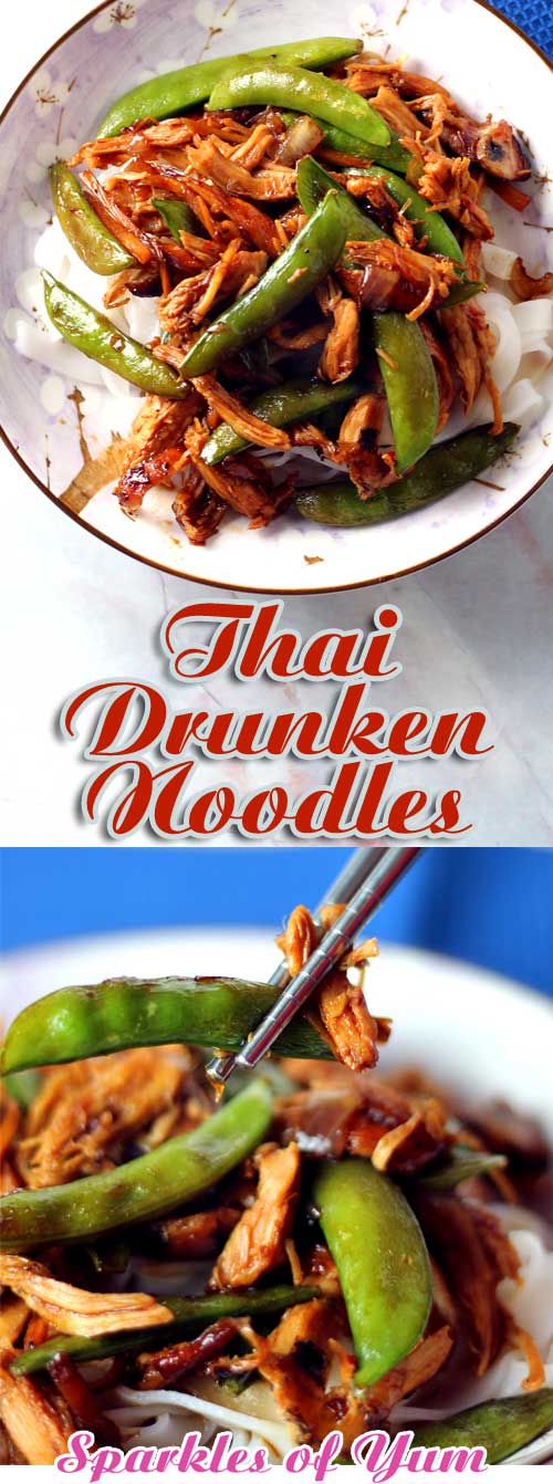 Thai Drunken Noodles  (Pad Kee Mow)