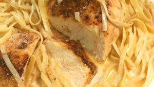 Lighter Chicken Lazone and Linguine - Such simple ingredients everyone has on hand adds up to such great flavor. No one has to know how simple and quick it is.