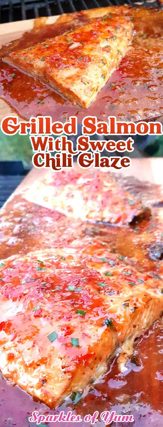 Grilled Salmon with Sweet Chili Glaze
