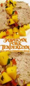 This recipe for Jamaican Pork Tenderloin with Mango Habanero Salsa will knock your socks off with it's Caribbean blend of spicy peppers and tropical sweetness.