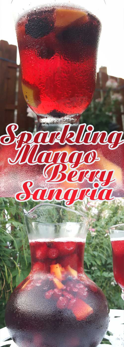 Sparkling Mango Berry Sangria