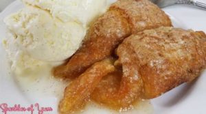 Apple dumplings that are super simple to make and will put that mmm mmm good smile on your face. #apple #dessert