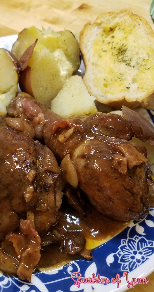 This Coq au Vin recipe will make your tastebuds believe you are dining in a fancy, French restaurant!