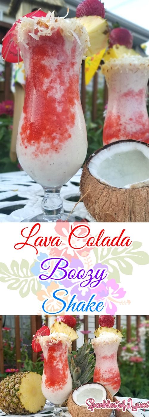 Lava Colada Boozy Shake