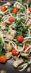 Quick, easy, healthy and yummy! You can't go wrong with this sauteed spinach and mushrooms Asian-style.