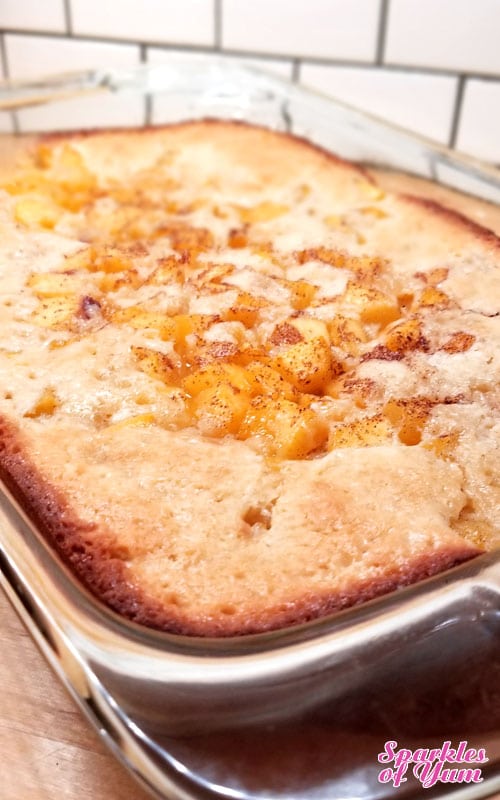 Quick Peach Cobbler - Doesn't get any easier. Luscious velvety peaches, all sweet and juicy, just want to be in an easy cobbler. We just let them do their job in this recipe.