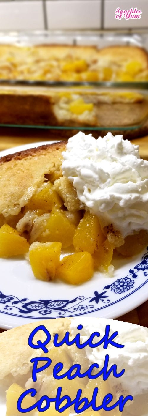 Quick Peach Cobbler