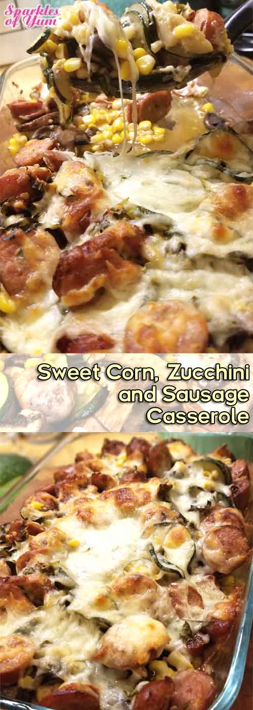 Sweet Corn, Zucchini, & Sausage Casserole