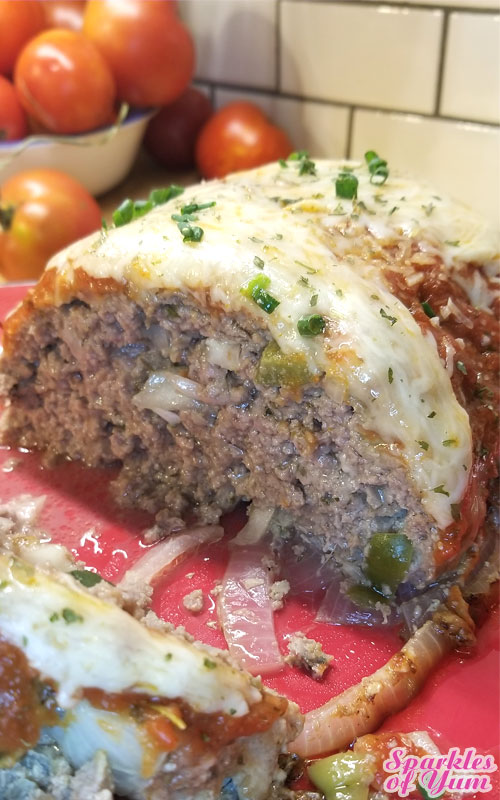 This Italian Meatloaf tastes amazing! If you love meatballs you are going to love this. It's so juicy and packed full of flavor!