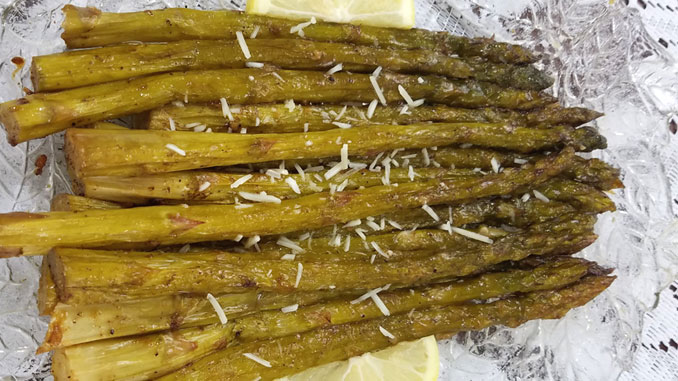 This Oven Roasted Asparagus recipe may just be the perfect healthy side dish. Super tender, simple, and delicious! 
