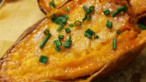 With this easy no fuss method, we'll definitely be putting these Baked Sweet Potato Halves into our meal plan more often.