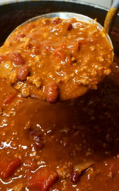 We are pretty passionate about our Chili around here, and this my friends is my contribution to the Chili world; enter my "Chili Lovers Chili"! It will warm your bones on a cold day, it's rich, meaty, a little bit spicy, and oh so delicious!