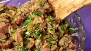 Cajun Dirty Rice - All the flavors in this Cajun Dirty Rice may just make you believe that you are sitting in one of the finest restaurants on the bayou, without having to worry about all the gators.