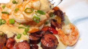Yummmmalicious! Absolutely rich and delicious, this Shrimp and Grits recipe is right up there with many of the great restaurants in the Lowcountry!