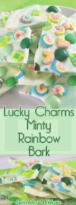 Lucky Charms Minty Rainbow Bark Recipe - In need of a fun and simple treat? One that's not gonna cost a small fortune to make? My Lucky Charms Minty Rainbow Bark has you covered. This literally only takes a few minutes to make.