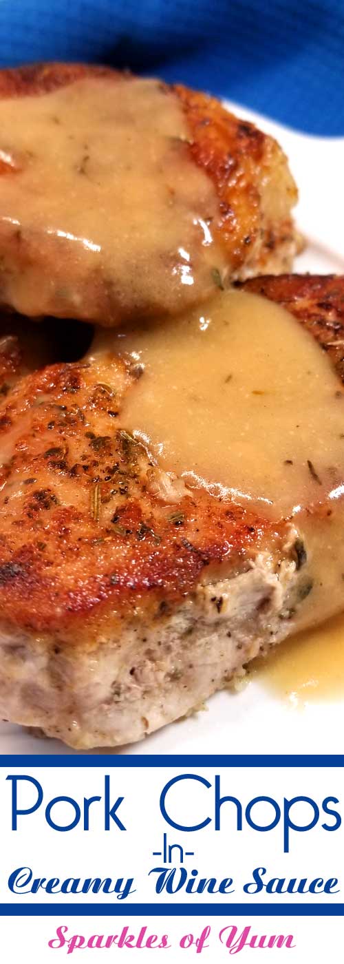 Pork Chops in Creamy Wine Sauce