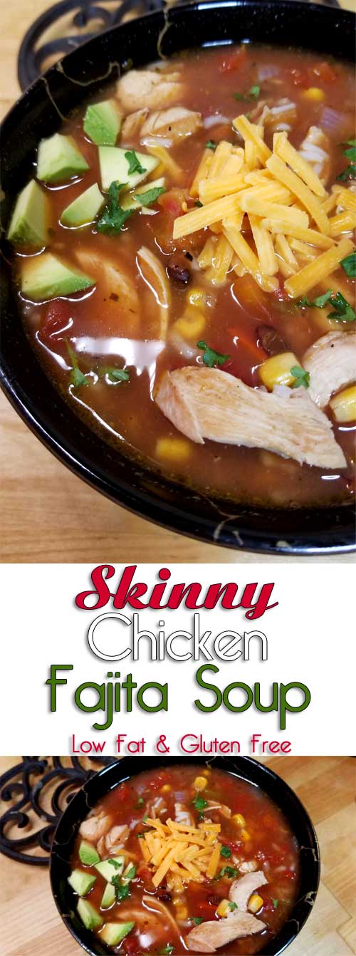 Skinny Chicken Fajita Soup