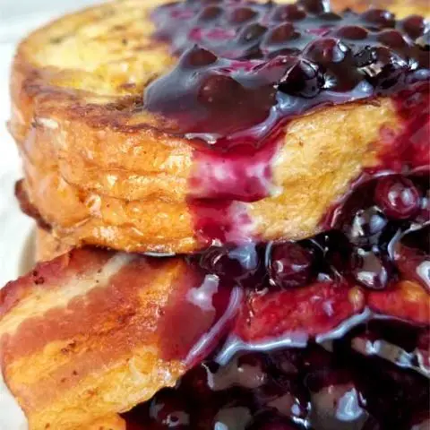 Blueberry and Bacon French Toast