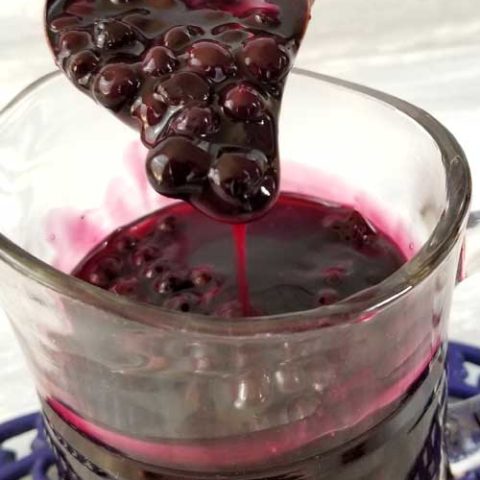 Homemade Blueberry Sauce or Syrup