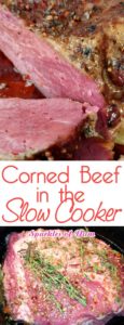 Corned Beef in the Slower Cooker Recipe - Hands down my favorite corned beef is from the slow cooker. It has got to cook low and slow to get to that point where it just practically melts in your mouth, fork tender