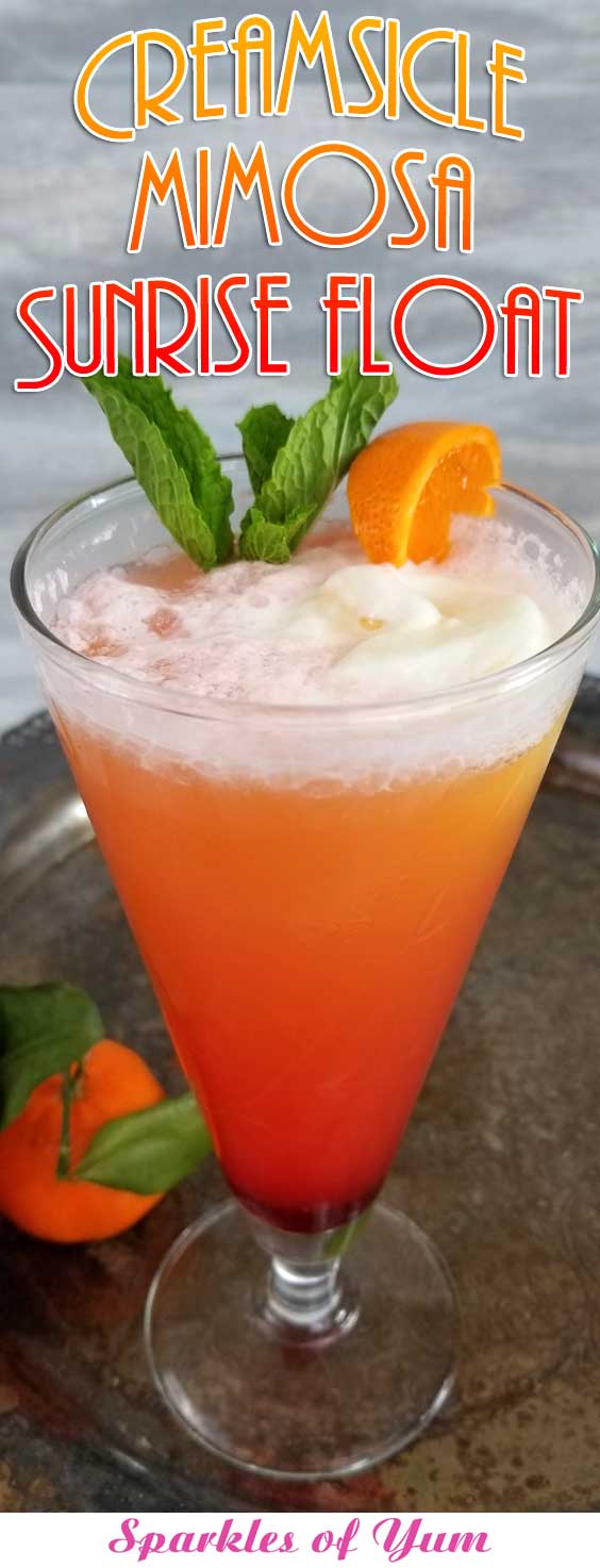 Creamsicle Mimosa Sunrise Float