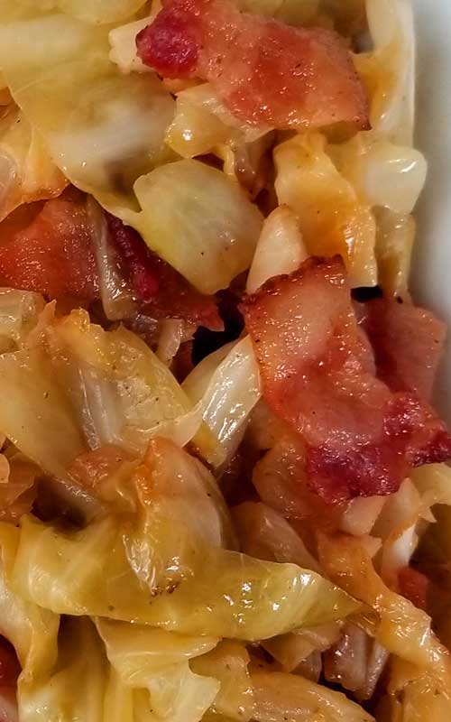 If your a lover of bacon and you like cabbage, you will fall in love with the quick and easy Southern Fried Cabbage! It's not deep fried, it's really more of a saute, but the flavors you get are a natural sweetness that comes together with this simple dish. You'll wish you tried it sooner.