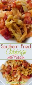 If your a lover of bacon and you like cabbage, you will fall in love with the quick and easy Southern Fried Cabbage! It's not deep fried, it's really more of a saute, but the flavors you get are a natural sweetness that comes together with this simple dish. You'll wish you tried it sooner.