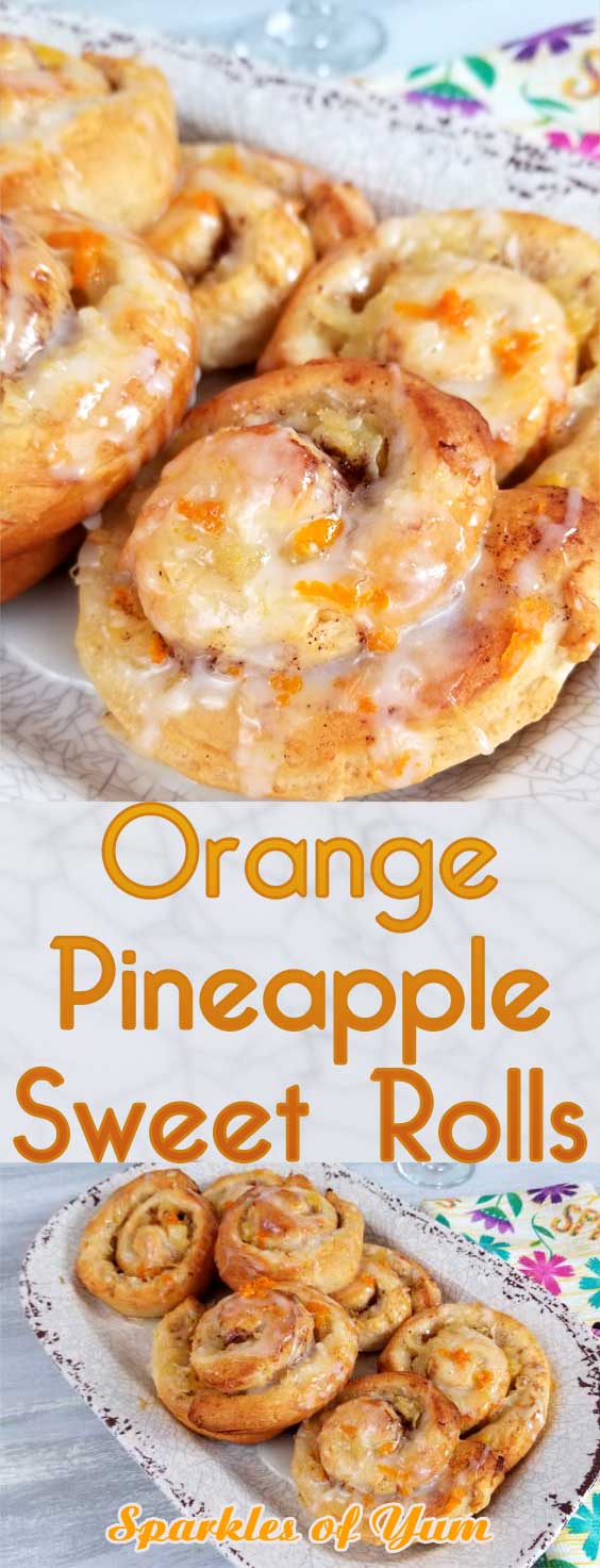 Orange Pineapple Sweet Rolls