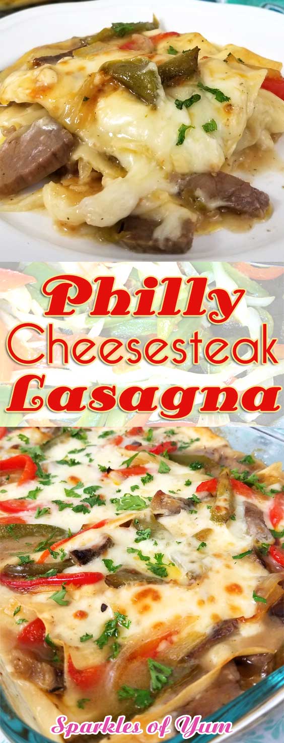 Philly Cheesesteak Lasagna