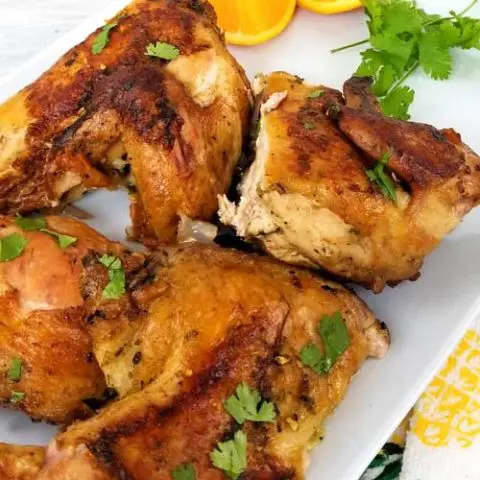 Cuban Mojo Spatchcock Chicken