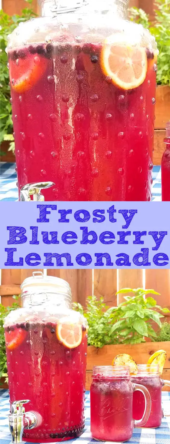 Frosty Blueberry Lemonade