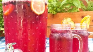 The whole family will love this Frosty Blueberry Lemonade. It has just the right amount of sweetness and tart, with slushie blueberry ice to keep you hydrated to beat the heat on a hot summer day.