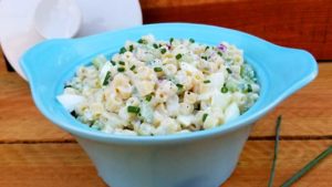 This Creamy Pasta Salad is fantastic! I made it for a family get-together and it was a big hit. Just enough creamy, just enough crunchy, just enough tangy, with a hint of sweetness. Everyone loved it!