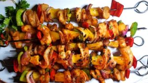 Marinated sweet and tangy Hawaiian Shrimp Kabobs infused with awesome tropical flavors. These make for a wonderfully delicious summer dining experience.