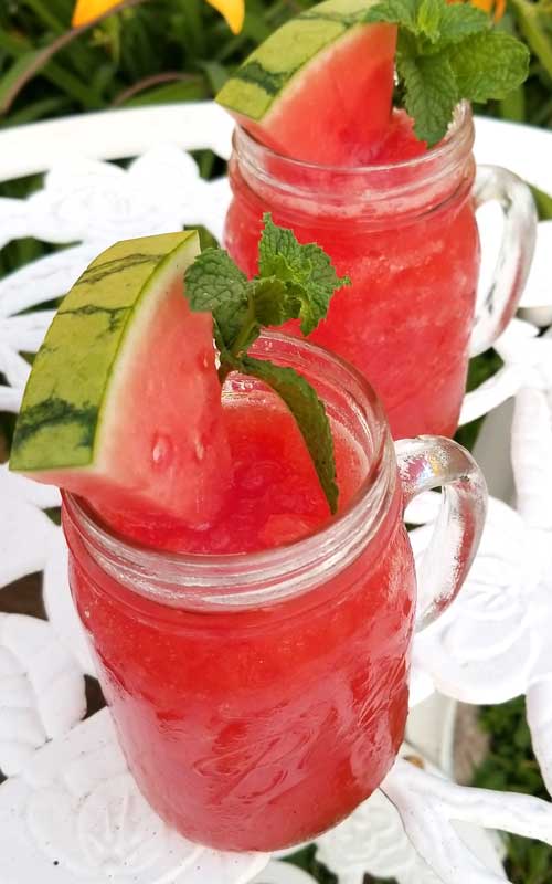 I'm pretty sure we'll be making a lot more of these frosty Watermelon Breeze Frosés this summer, it's the most refreshing icy cold drink for a hot summer day.