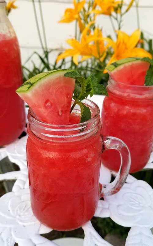 I'm pretty sure we'll be making a lot more of these frosty Watermelon Breeze Frosés this summer, it's the most refreshing icy cold drink for a hot summer day.