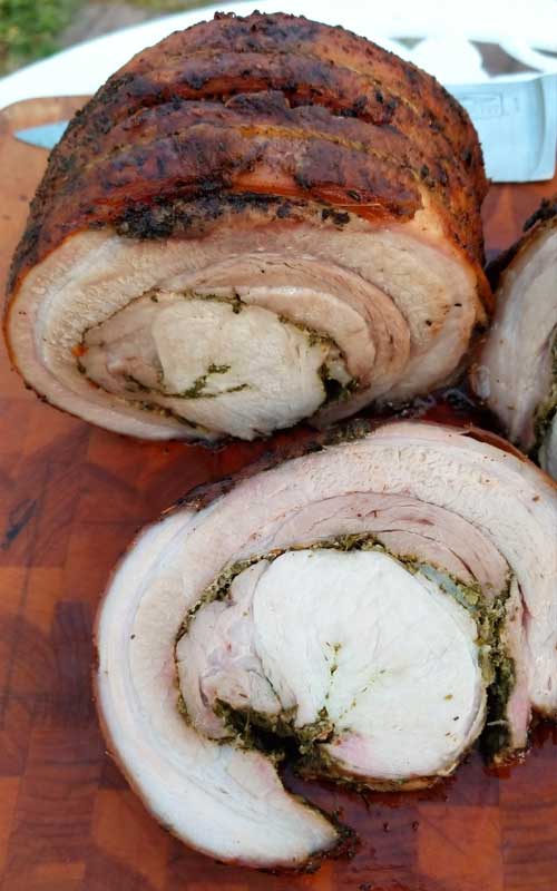 Porchetta, or porketta if that is what you prefer, is the pork lovers paradise. You get a crispy crackling outer layer, with the ultimate juicy and tender porky goodness all the way through.