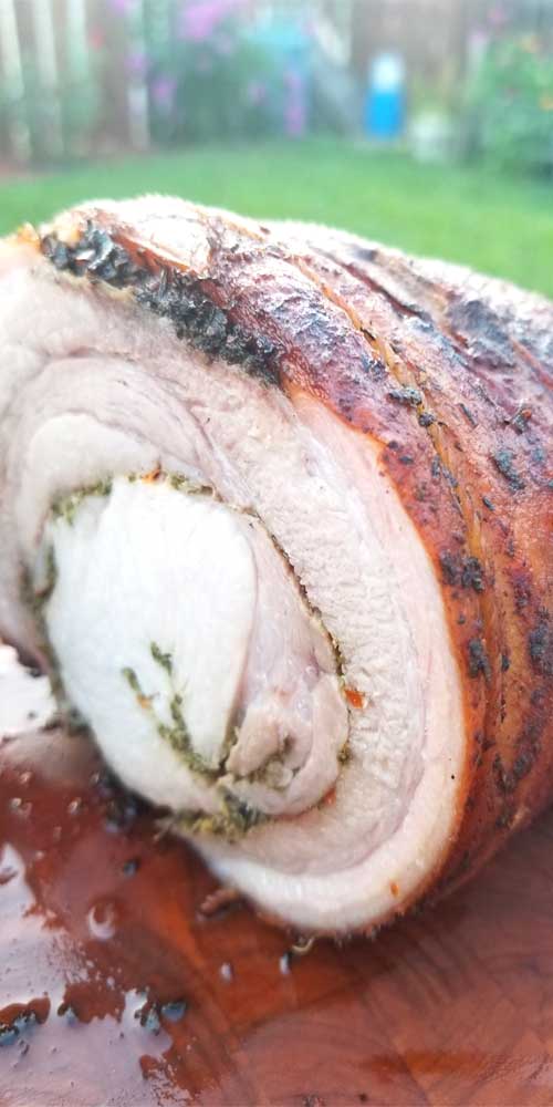 Porchetta, or porketta if that is what you prefer, is the pork lovers paradise. You get a crispy crackling outer layer, with the ultimate juicy and tender porky goodness all the way through.