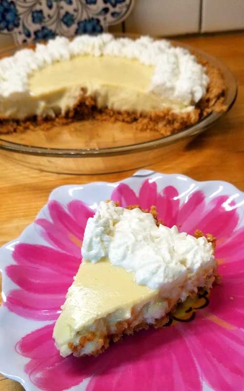 This Classic Key Lime Pie hits all of your tastebuds. You may even get up and do a dance in between bites. It's so creamy and tangy at the same time, so easy and so delicious! Pure yum! Good luck stopping at one piece!