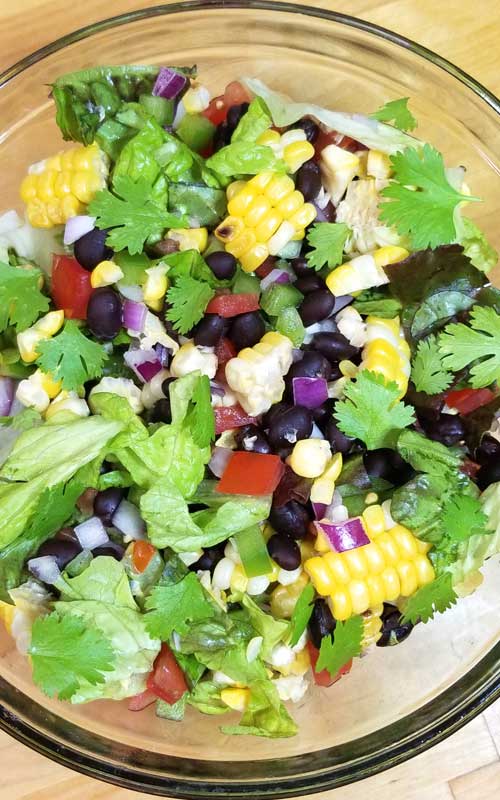 Southwest Corn Salad with Honey Lime Dressing - Sparkles of Yum