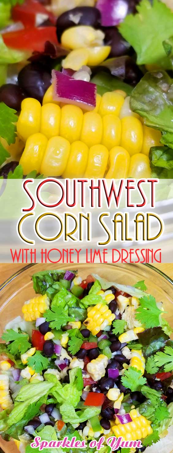 Southwest Corn Salad with Honey Lime Dressing