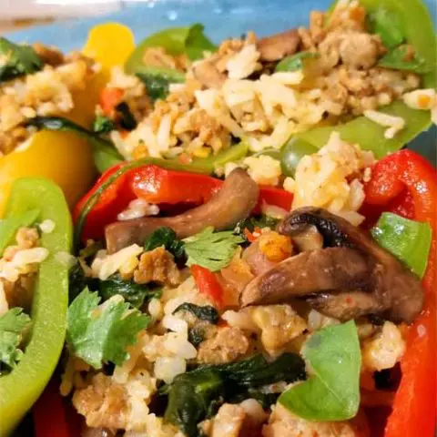 Thai Curry Stuffed Peppers