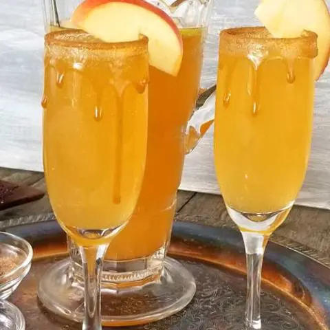 Caramel Apple Cider Mimosa