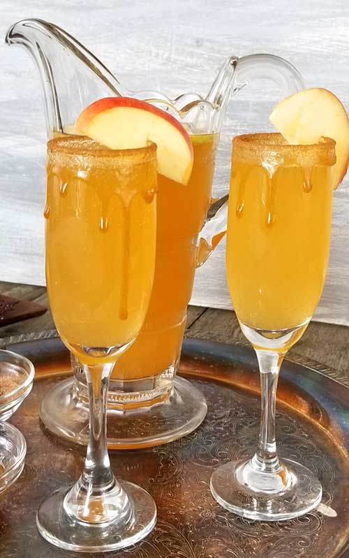 Whatever get-together you have planned for this fall, from birthdays, to book clubs, to Thanksgiving morning, this Caramel Apple Cider Mimosa will bring all the flavors of fall together for the perfect celebration!