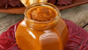 Delectable sweetness happens when you take plain old pumpkin and turn it into this spiced pumpkin butter, enhanced with warm fall spices and a splash of maple syrup.