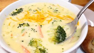 So quick to make and full of creamy cheesy goodness. Plus, this Copycat Panera Broccoli Cheddar Soup is so warm and comforting for the whole family, you may be asked to make it over and over again!