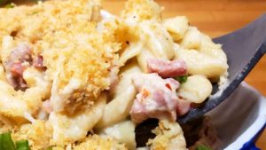 A fun twist on the classic Chicken Cordon Bleu dish we love so much. Done in the Instant Pot it makes a quick and easy weeknight meal that's full of creamy cheesy goodness.