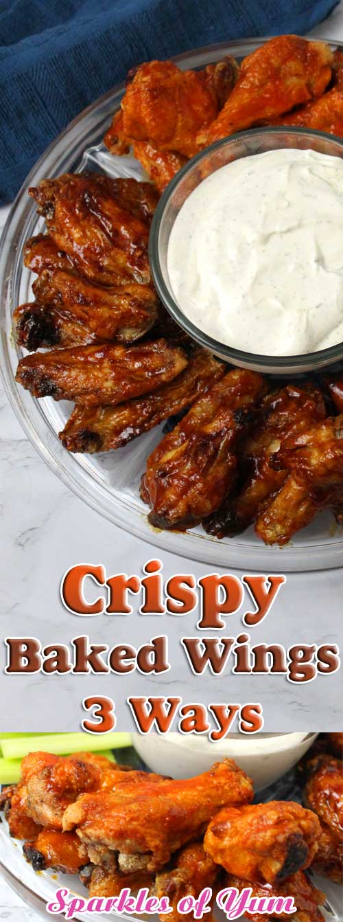 Crispy Baked Wings 3 Ways